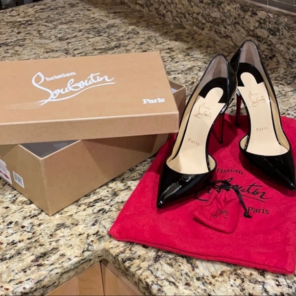 Iriza 100 Black Patent Heels - Picture 6 of 11